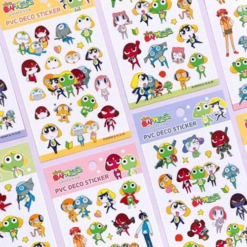 [4디자인 1세트] 개구리중사 케로로 PVC 데코 스티커