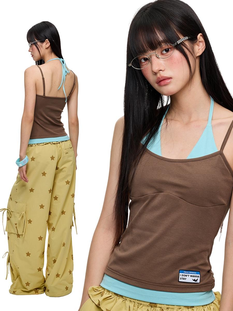 JIKOO Orange Soda Halter Camisole (2color)