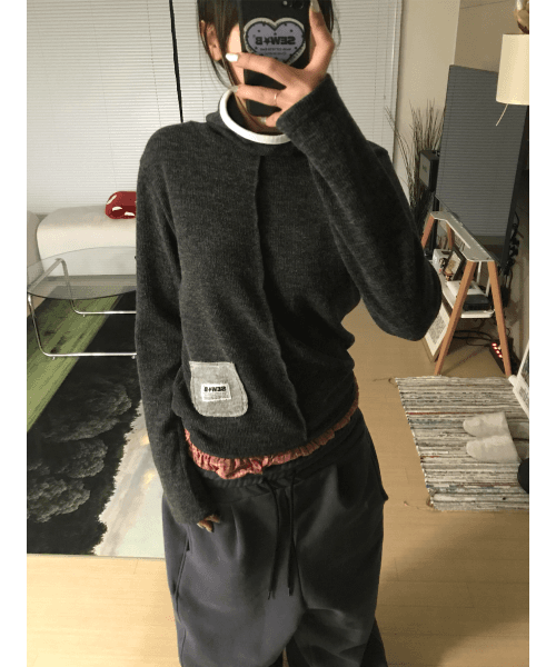 바라클라바 후드티 (세미크롭) 딥