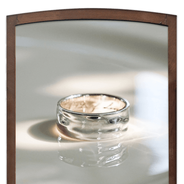 Overflow, silver ring