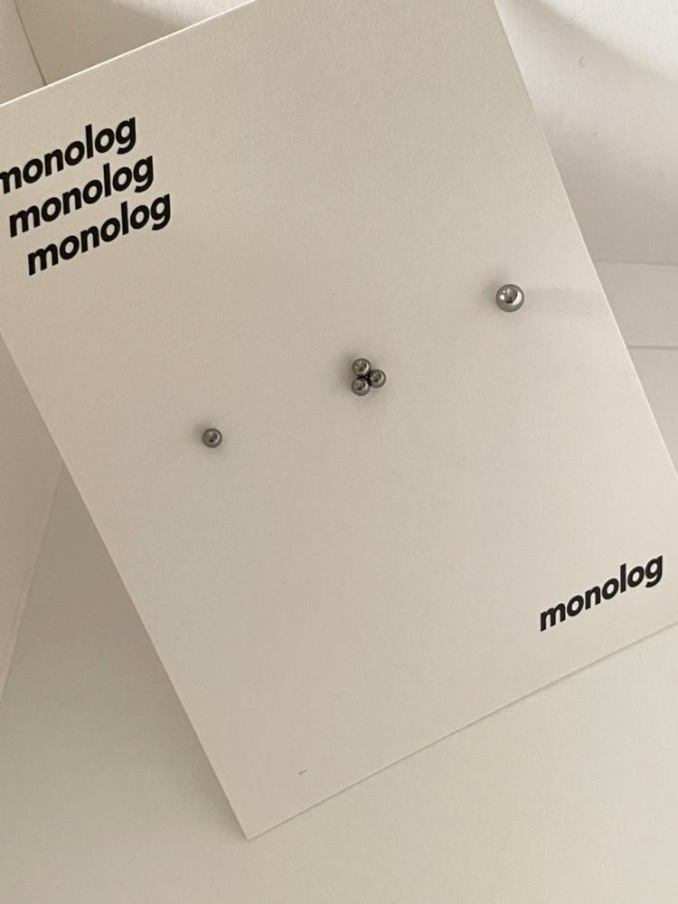 [모노로그] 무알러지 써지컬 미니볼 도형 피어싱 세트 008