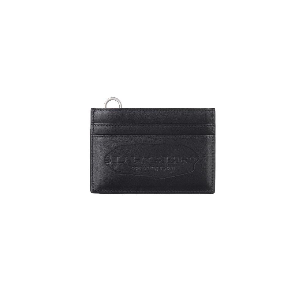 [SURGERY : 써저리] surgery destroyed logo card holder 'black'