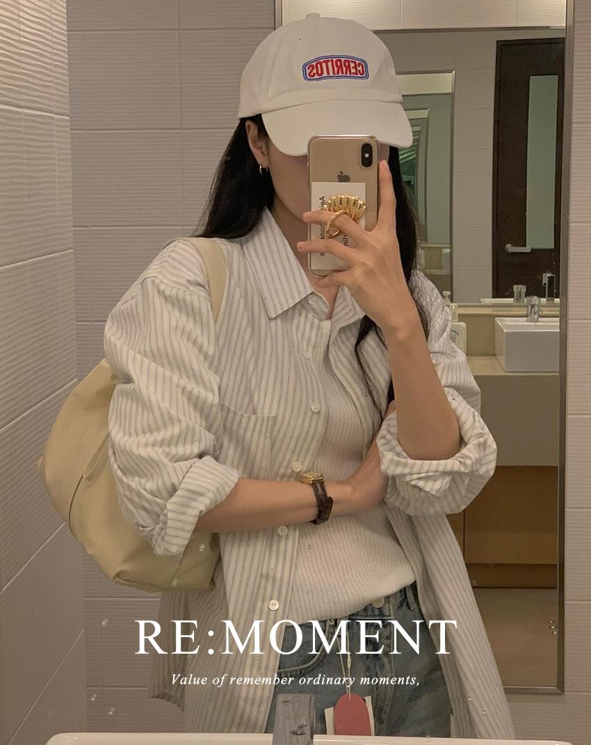 [RE:MOMENT/당일발송] made. 키르 스트라이프 셔츠 2color!