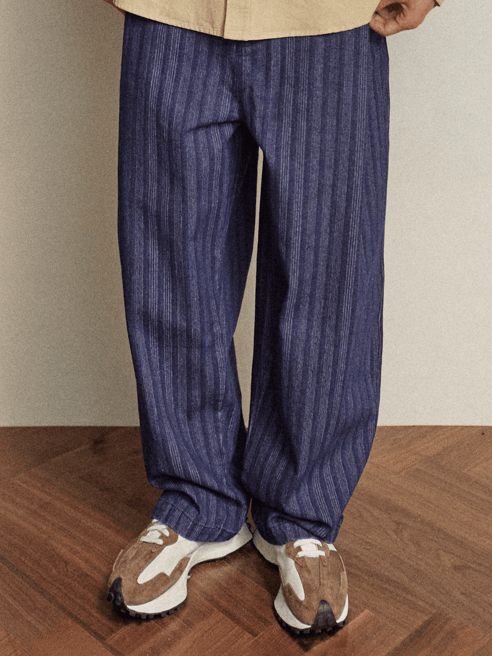 [FAMILY SALE] BUTTON TUCK PANTS [INDIGO BLUE] | (주)원더플레이스