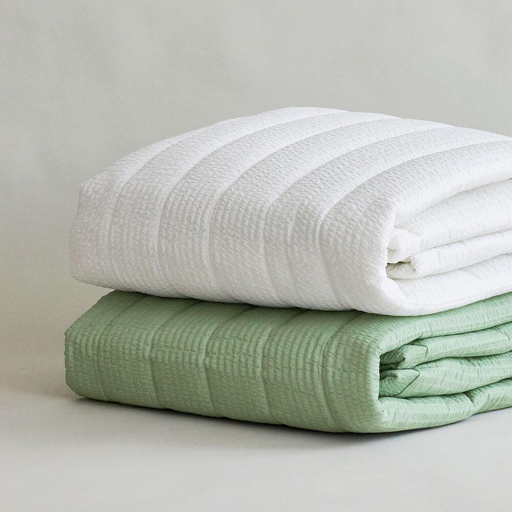 자연을 담은 바람 솔솔 뱀부 시어서커 여름 침대패드 러그 S/SS Q K LK