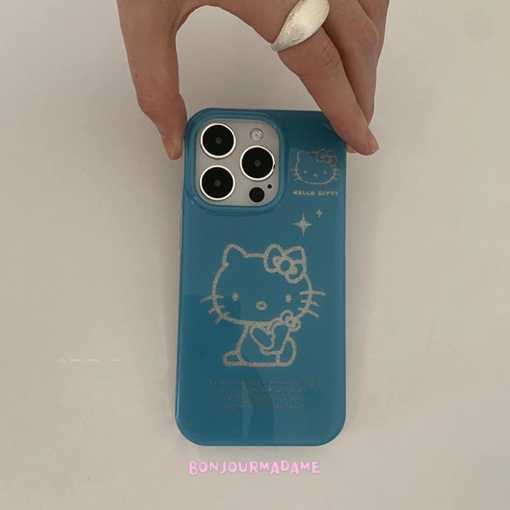 블루키티 아이폰 케이스 글리터 폰케이스