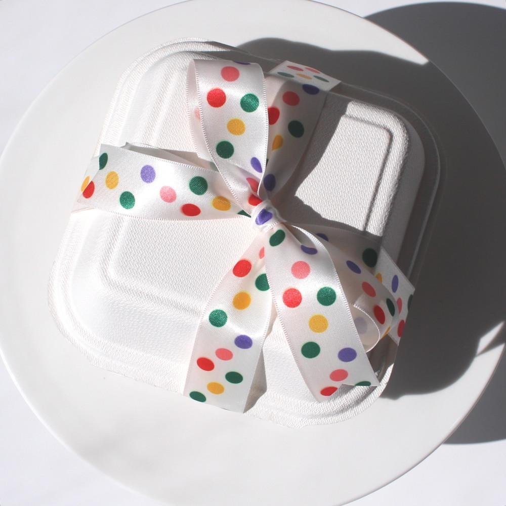 선물 포장 패턴 리본 끈 도매 땡땡이 공단 4M