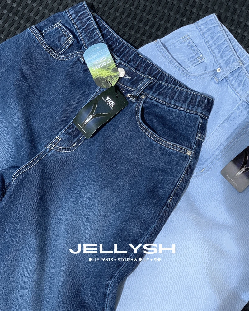 JELLYSH 썸머 리오셀 ❄️ 젤리쉬 오버와이드 [연청,진청]  주문폭주💙제작할인10%