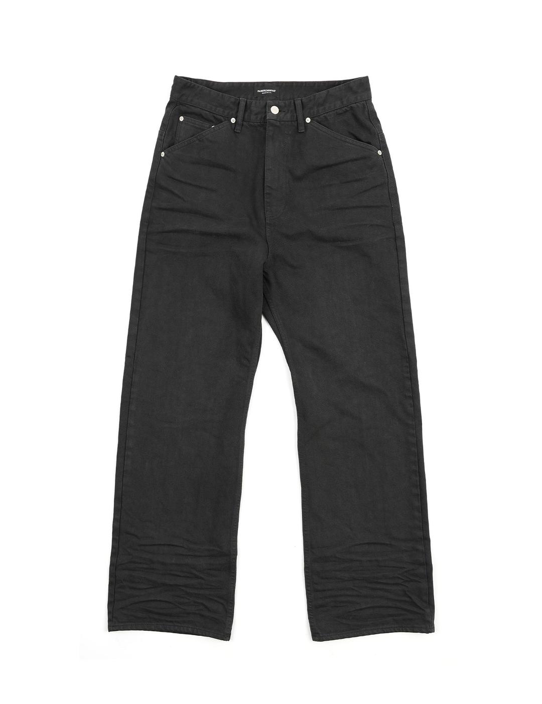 FAR WRINKLED WASHED PANTS_BLACK