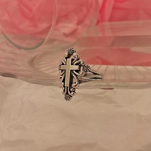 antique cross ring
