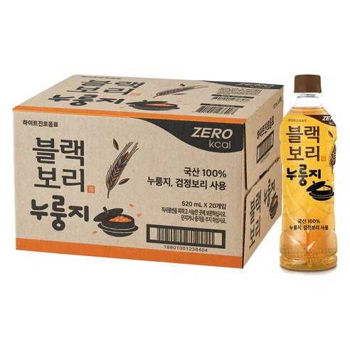 하이트진로 블랙보리 누룽지 음료, 520ml, 20개 - 보리차음료 | 쿠팡