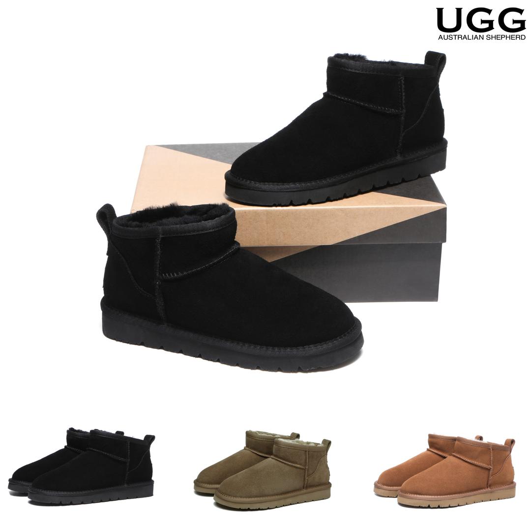 UGG 양털 부츠 에버 줄리아 미니 호주 어그 블랙 카리부 체스트넛 AS3028