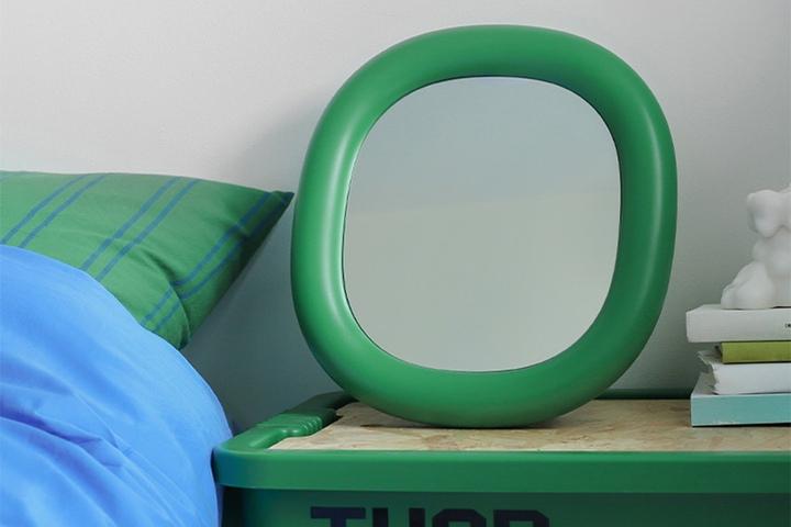 오르미 버블미러 미드센츄리 모던 트레이 오브제 화장 볼륨 프레임 벽거울 벽걸이 탁상 거울