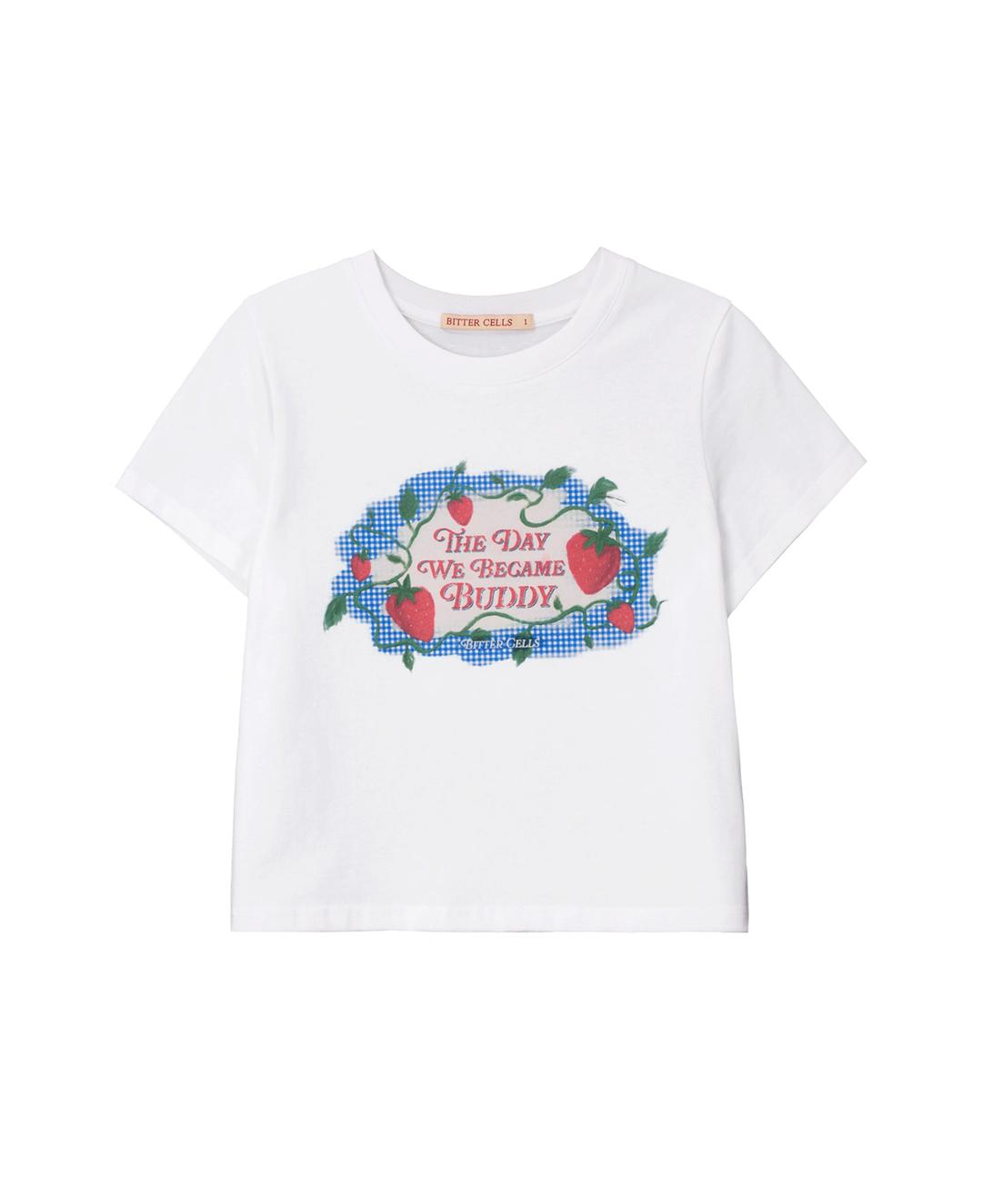 Sweetpea Berry Tee-White