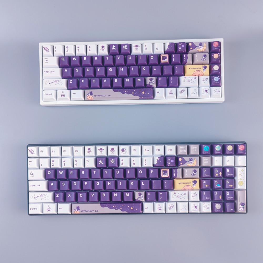 ASTRONAUT  우주 비행사 PBT 퍼플 체리 키캡 한성 레오폴드 바밀로