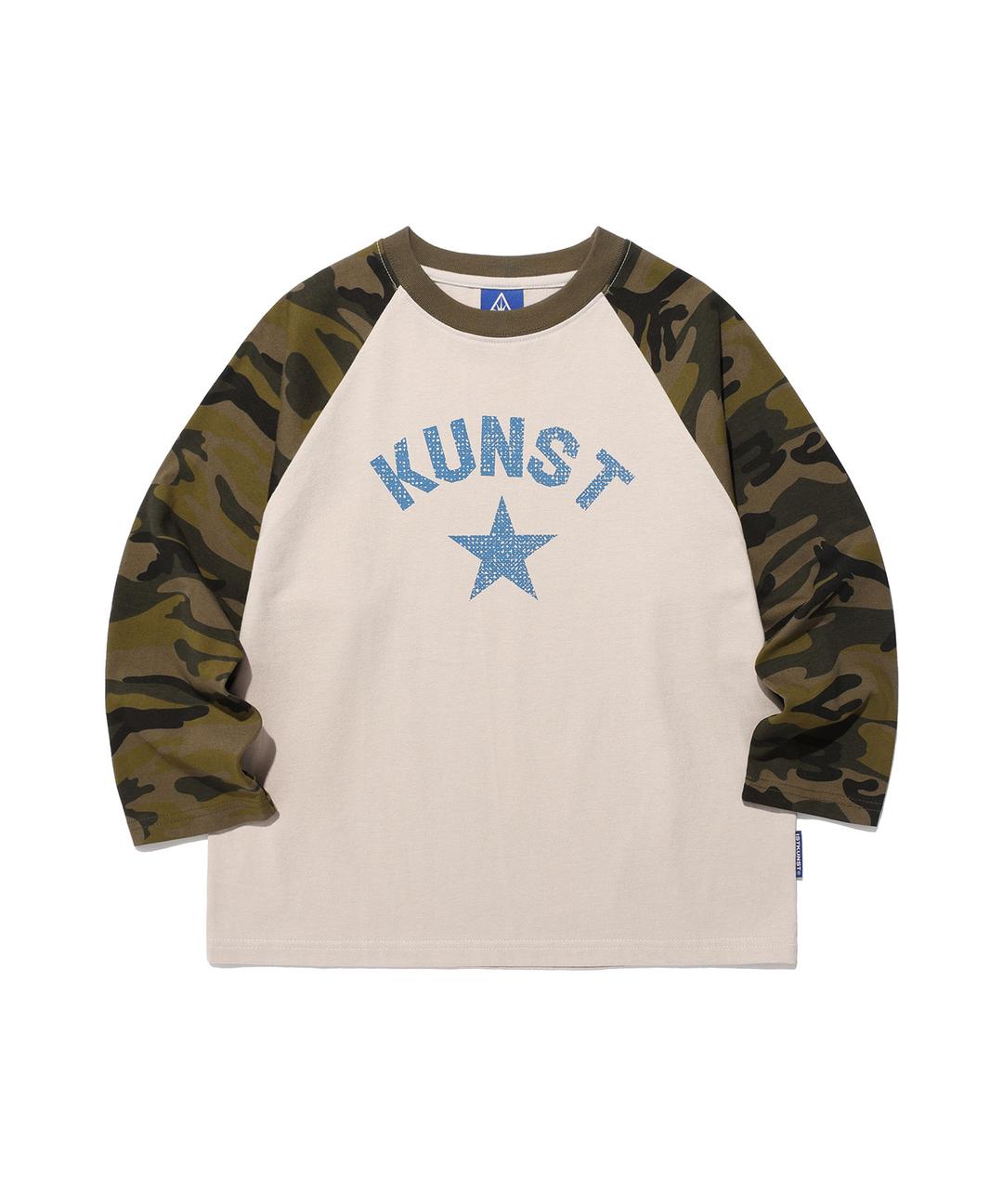 KUNST RAGLAN 3/4 TEE_BEIGE