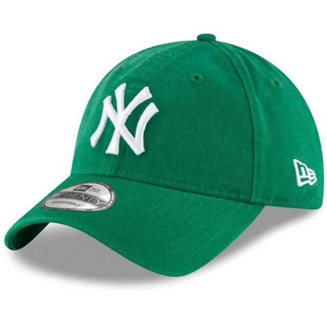 New York Yankees New Era Core Classic Secondary 9TWENTY 조정 가능한 모자-Kelly Green