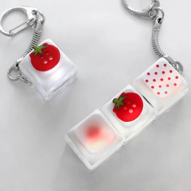 Tomato Button Keycap Charm