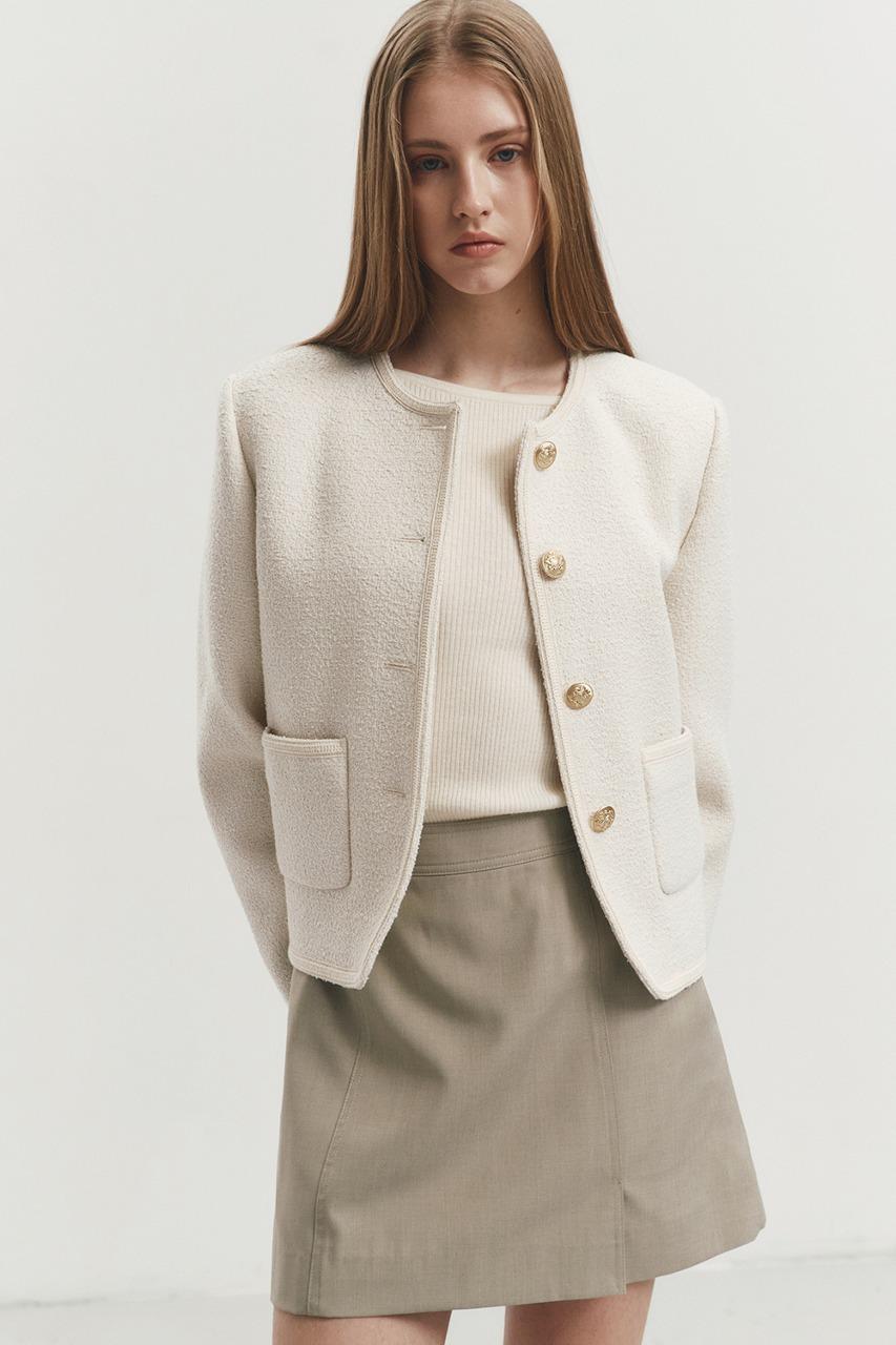 SPLIT MINI SKIRT KHAKI
