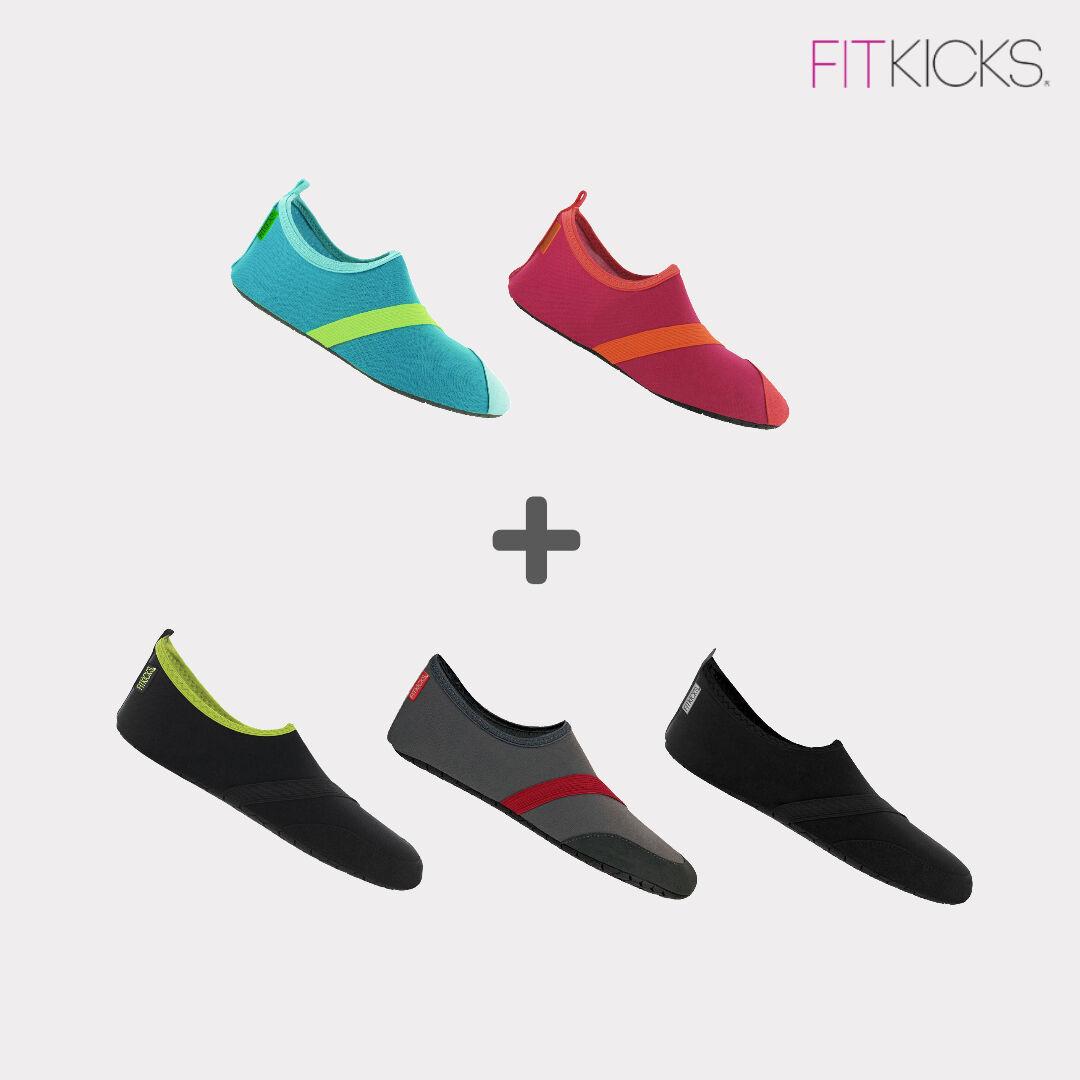 [공식수입] 핏킥스 커플 세트 (남성+여성)  미끄럼방지 아쿠아슈즈 (페스티벌/워터파크/여행/요가)