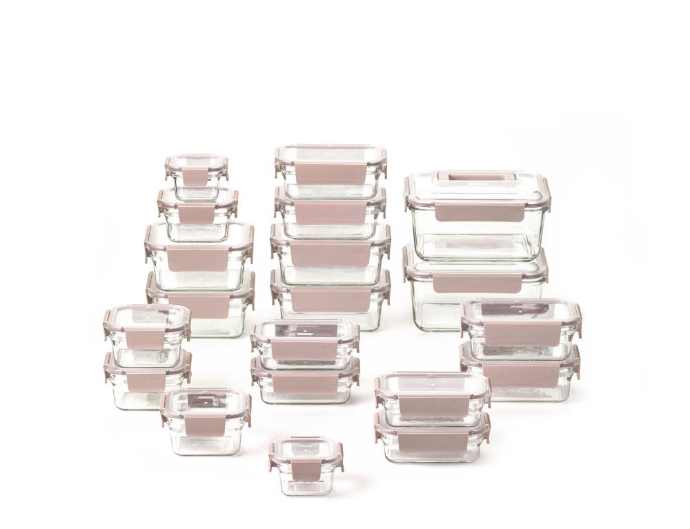 글라스락 밀폐용기 퓨어 샌드핑크 20조