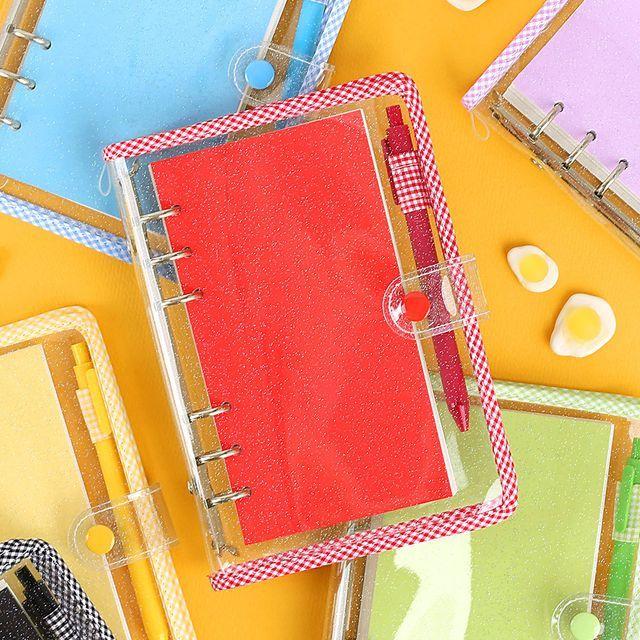 피크닉 체크 6공 다이어리 A6