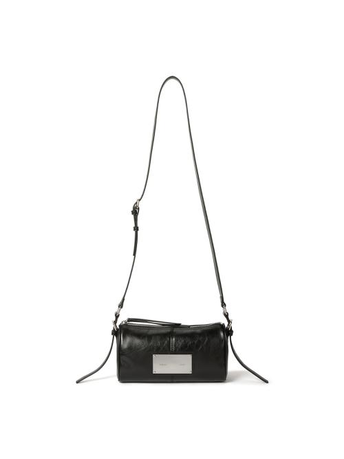 BUCKLE STRAP TWO WAY MINI BAG IN BLACK