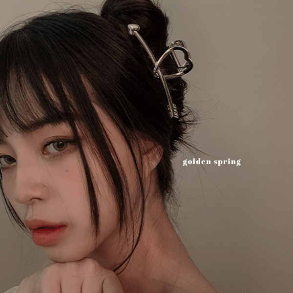 [무배] 큐피트 메탈 사랑의 화살 러블리 빅사이즈 헤어 집게핀