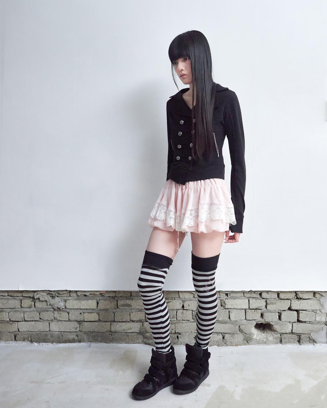MEOW STRIPE LEGWARMER