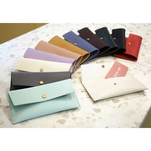 데얼스 레더 현금 용돈봉투 + 카드 세트, 블랙(봉투), 1세트