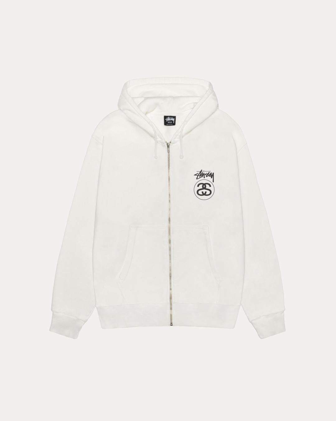 STOCK LINK ZIP HOODIE PIGMENT DYED - Natural / L