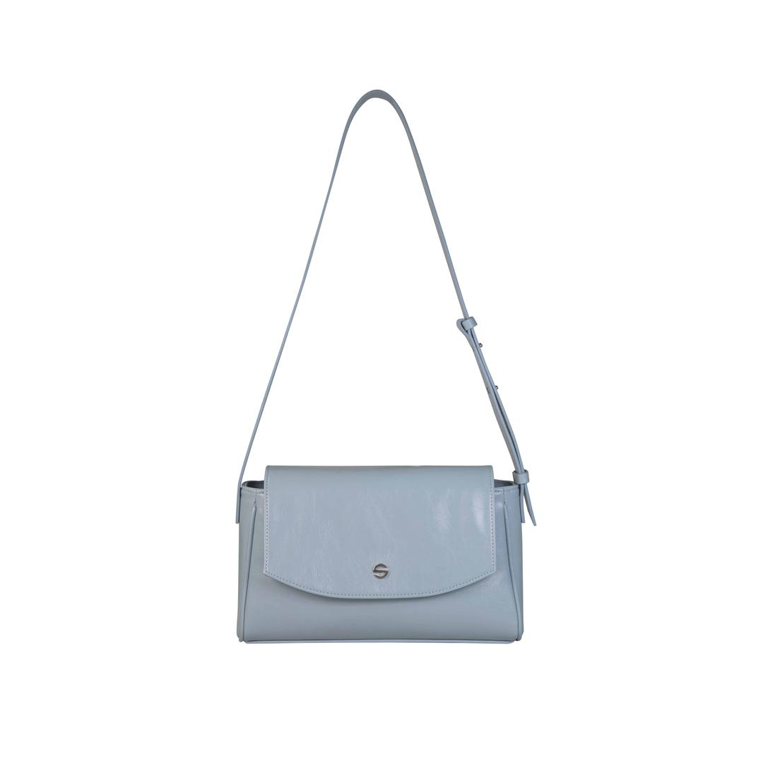 Capture bag mini - crinkle light blue