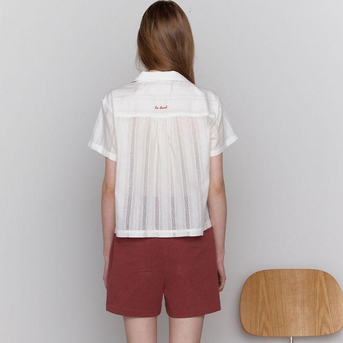 2nd / 90s tailored shirt - ivory