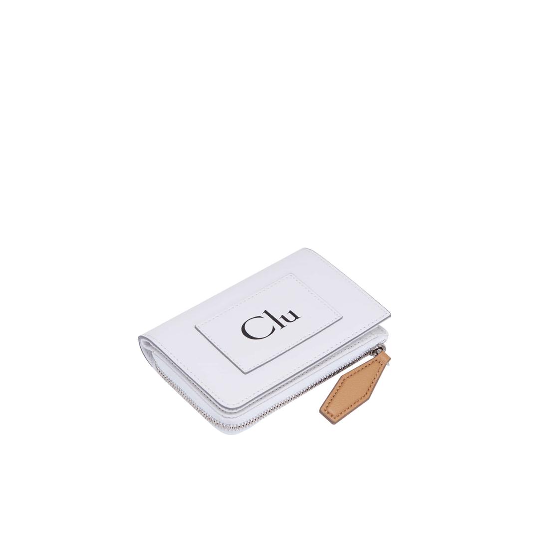 Clu_FLOCK FLAP WALLET IN WHITE