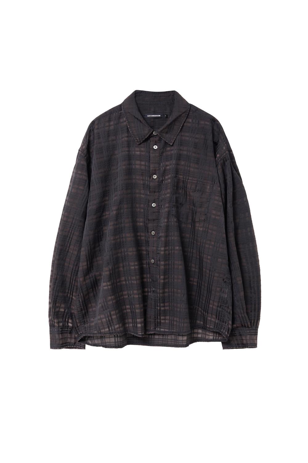 Classic Shirt Bleached Check Black