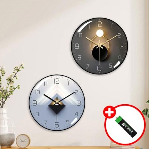 메이스 무소음 벽걸이 시계 인테리어 벽시계 원형 거실 엔틱