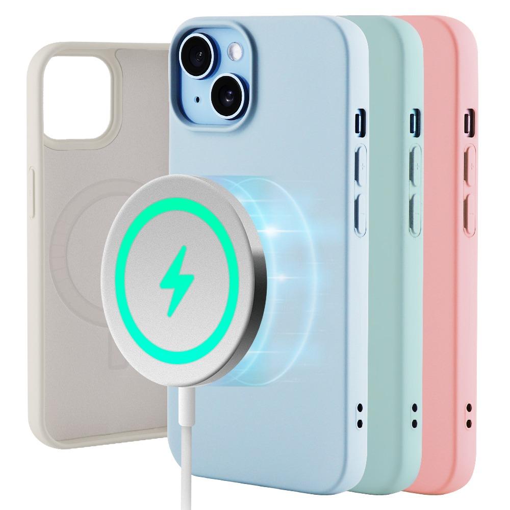 아이몰 맥세이프 호환 빈티지 컬러 실리콘 케이스