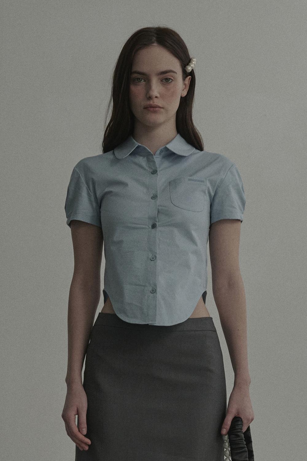 Rhode Half Sleeve Shirt-Sky Blue