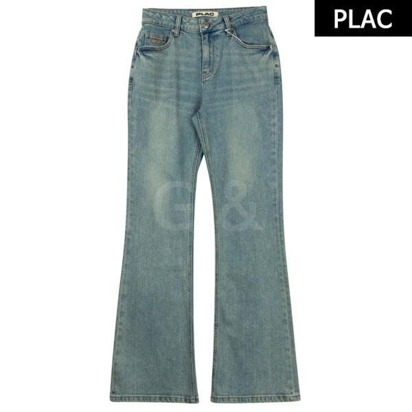 플랙 여성 로우라이즈 플레어 데님 팬츠 PJTH5LCM645