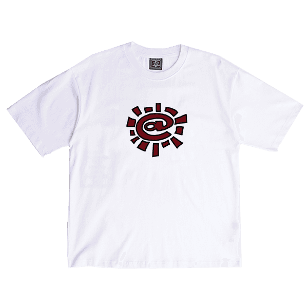crimson @sun tshirt - white