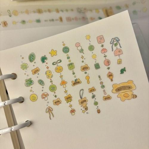 [무심한하루] 너구리 비즈 키스컷