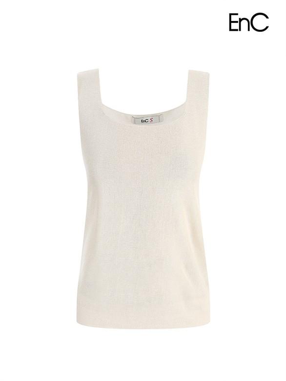 [FREE] EnC 스퀘어넥 민소매 니트  ENKT33804C
