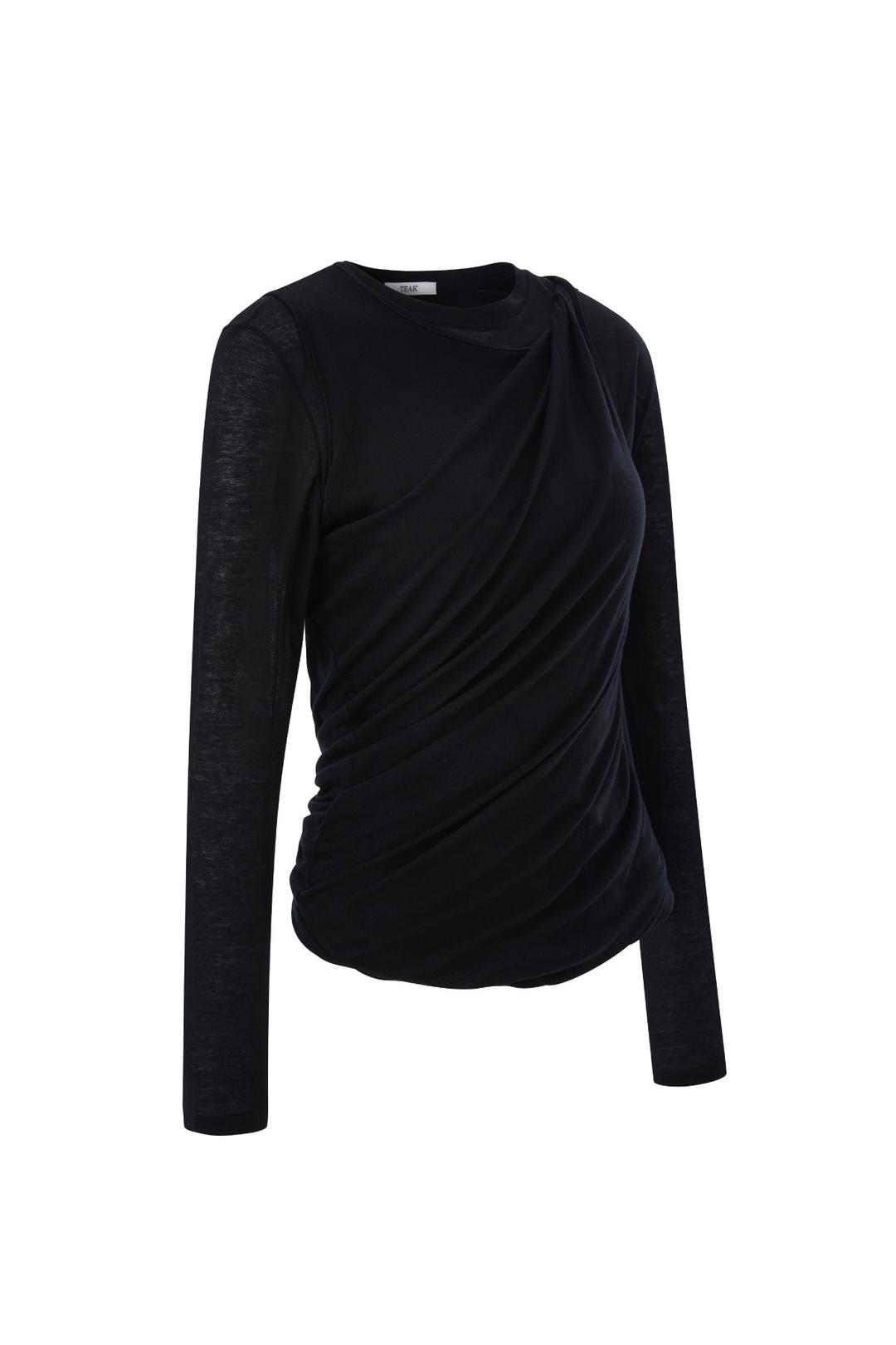 LAYERED TWIST TOP (BK)