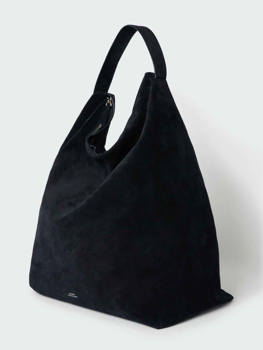 Hobo Type 2 Suede Bag in Darkest Navy - OS