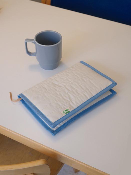 슬로우스티치 누빔 프레임 북커버 ( 스카이블루 ) 일반도서