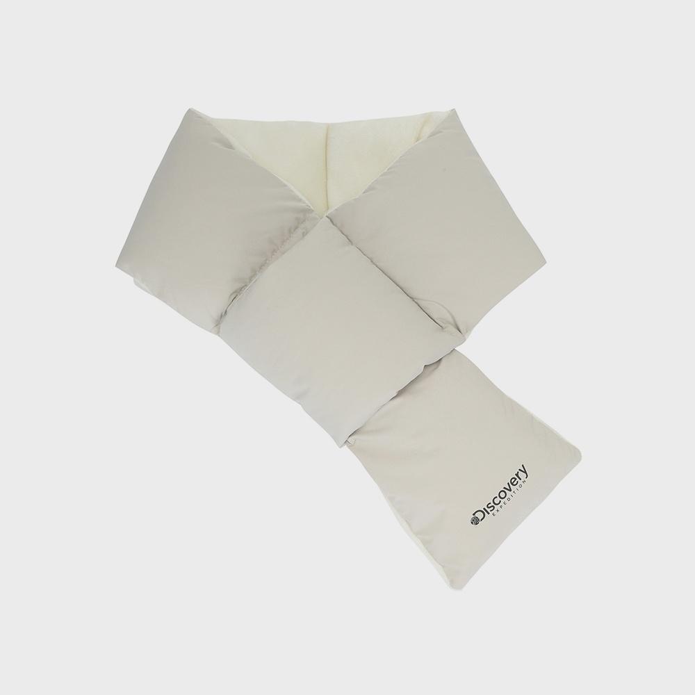 로고프린트 패딩 머플러 (BEIGE)