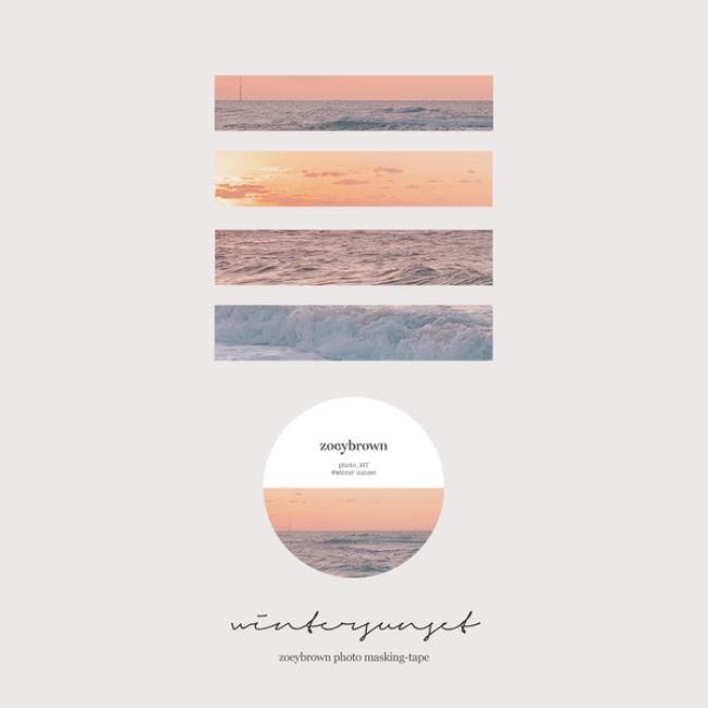 [조이브라운] WINTER SUNSET masking tape