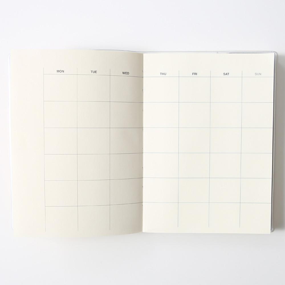 [MUJI] 상질지 프리 스케줄 노트 A6