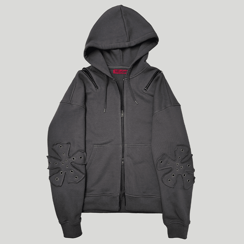 [STILL LETHARDY] ANTIQUE FLOWER HOODIE