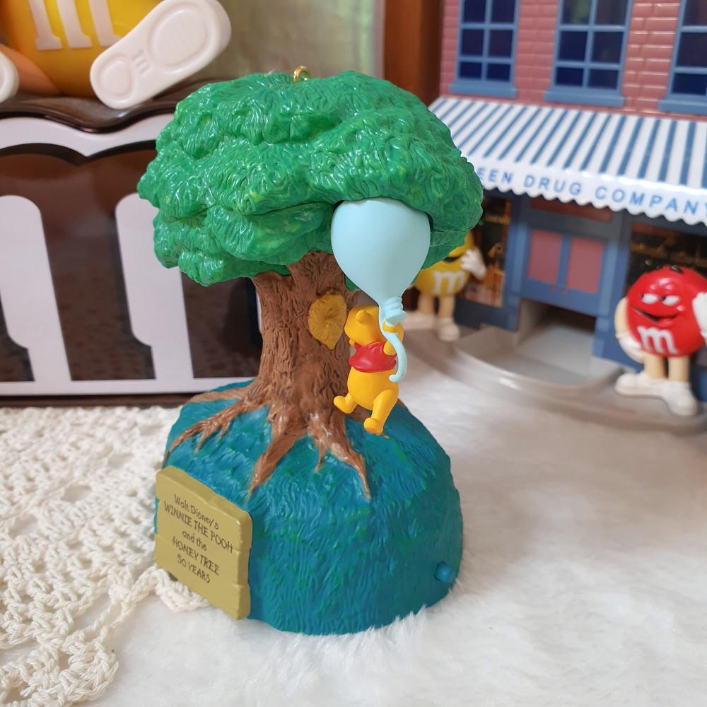 [중고]디즈니 위니더푸 50주년 , 홀마크 오너먼트, 허니트리, 곰돌이푸